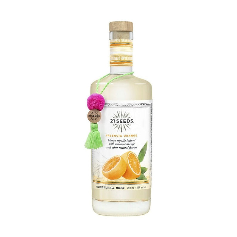 21 Seeds Valencia Orange Infused Blanco Tequila 750ml - ForTequilaLovers.com