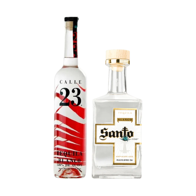 Additive Free Blanco Tequila Roller Mill Duo: Calle 23 + Santo Fino - LoveScotch.com