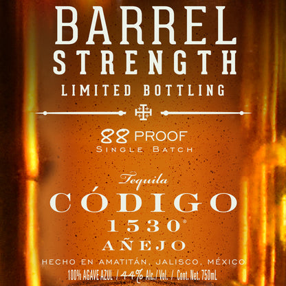 Código 1530 Barrel Strength Añejo Tequila (750mL)