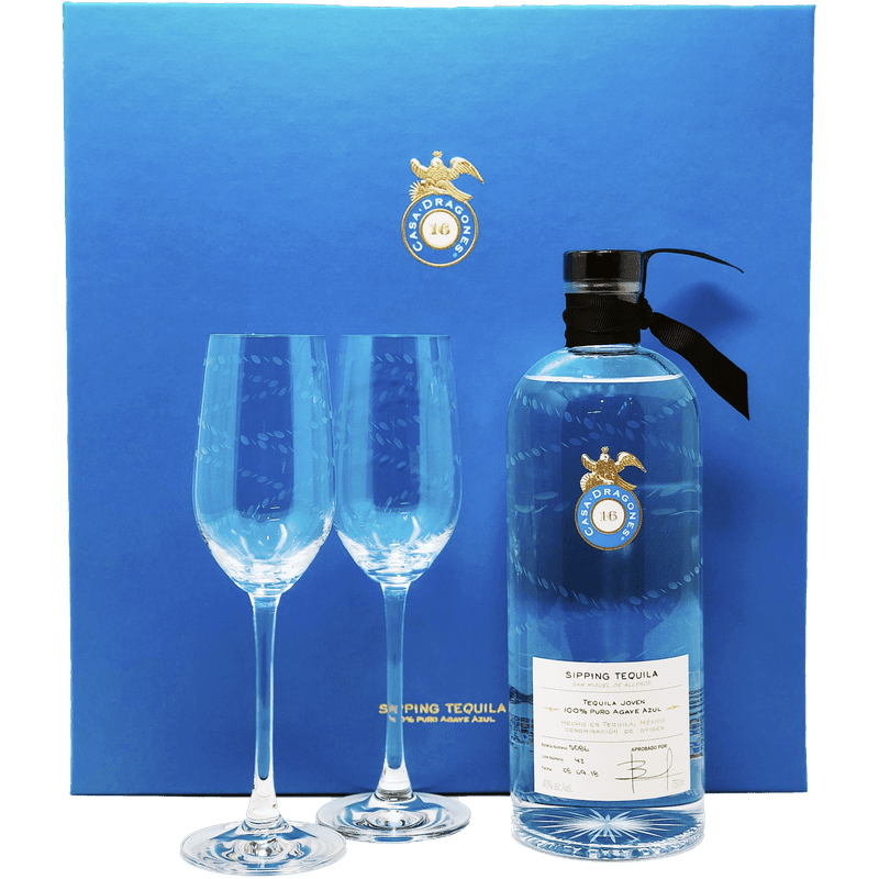 Casa Dragones Tequila Joven 2 Glass Gift Set - LoveScotch.com