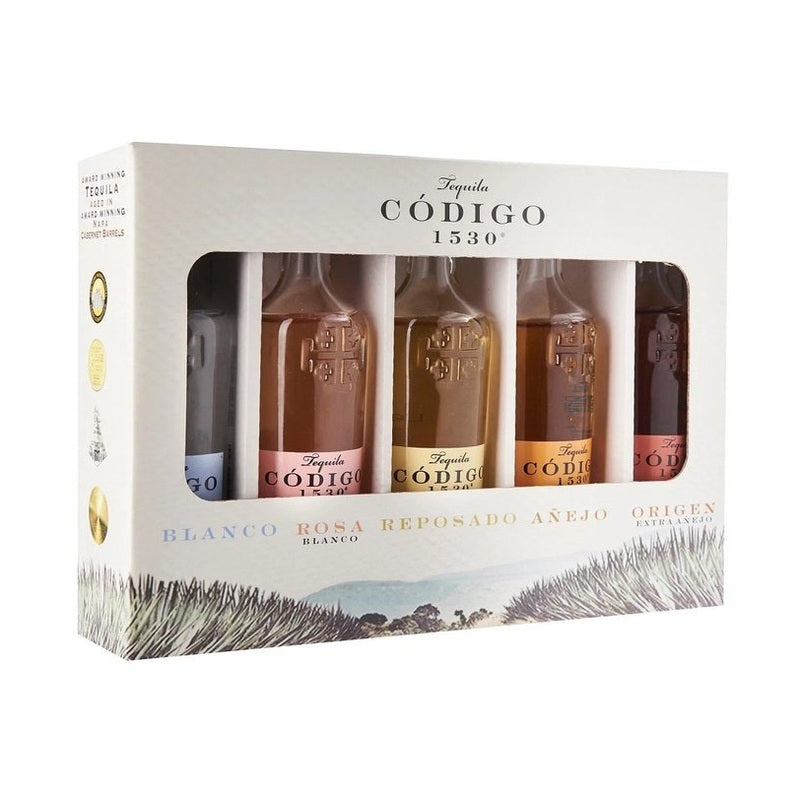 Código 1530 Blanco/Rosa/Reposado/Anejo/Extra Añejo 5-Pack Gift Set - ForTequilaLovers.com