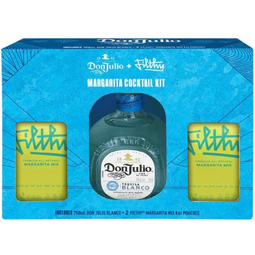 Don Julio Blanco Tequila + 2 Filthy Margarita Mix Gift Set Pack - ForTequilaLovers.com