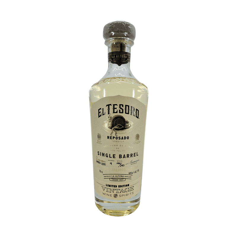 El Tesoro Single Barrel Private Selection Reposado Tequila - ForTequilaLovers.com