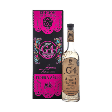 G4 Día de Muertos Añejo Tequila Black Box - ForTequilaLovers.com