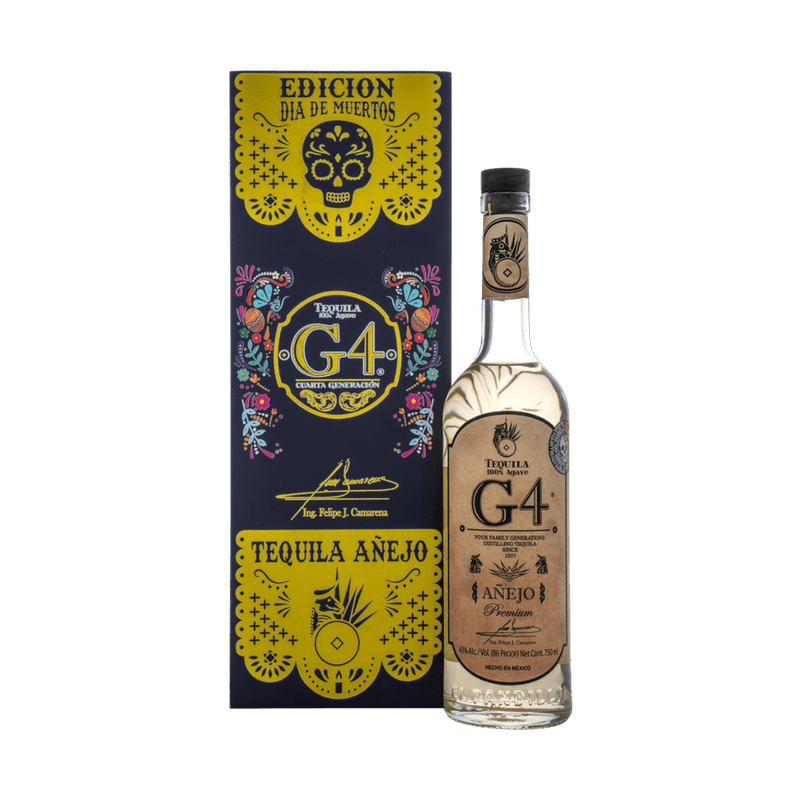 G4 Día de Muertos Añejo Tequila Purple Box - ForTequilaLovers.com