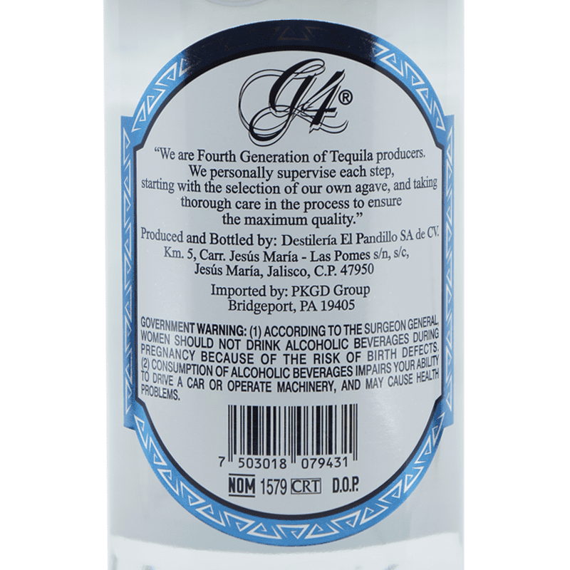 G4 Tequila Clasico Blanco - ForTequilaLovers.com