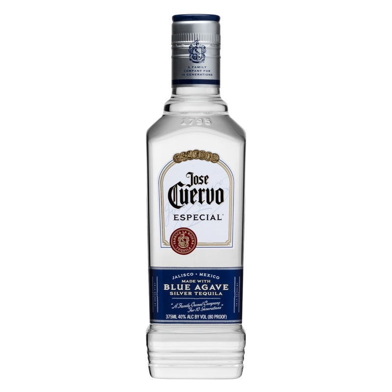 Jose Cuervo Especial Silver Tequila 375mL square bottle