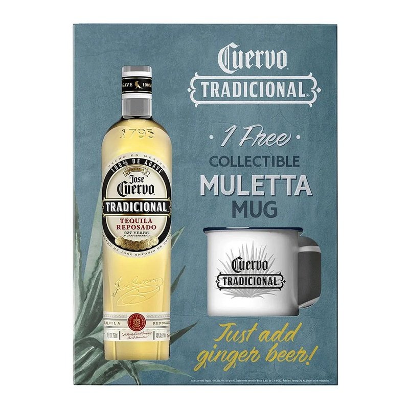 Jose Cuervo Tradicional Reposado Tequila with Mule Mug Gift Set - ForTequilaLovers.com