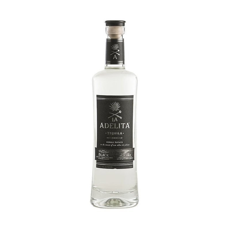 La Adelita Tequila Black Añejo Cristalino 80 bottle