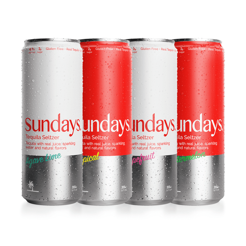 Løs Sundays Tequila Seltzer Variety 8-Pack - ForTequilaLovers.com