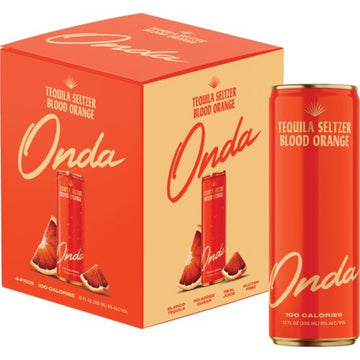 ONDA Tequila Seltzer 'Blood Orange' 4-Pack - ForTequilaLovers.com