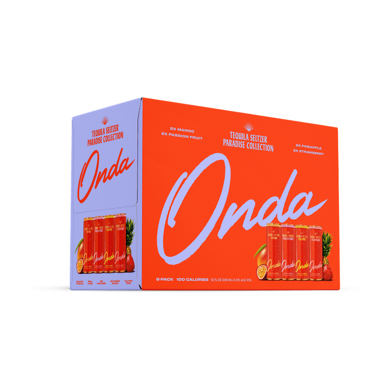 ONDA Tequila Seltzer 'Paradise Collection' 8-Pack - ForTequilaLovers.com