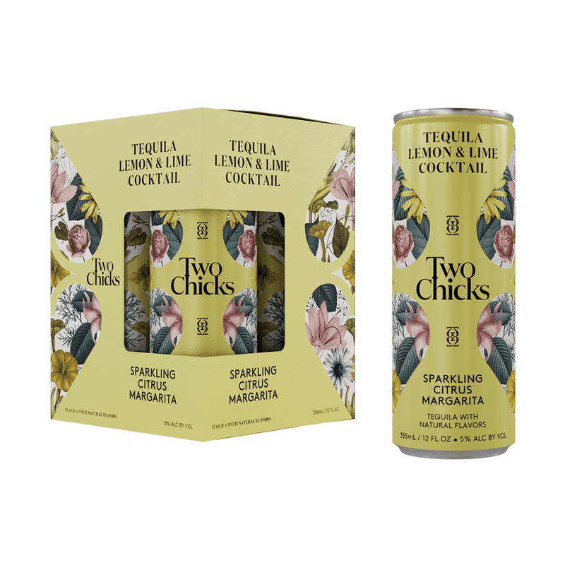 Two Chicks Sparkling Citrus Margarita 4-Pack Cocktail - ForTequilaLovers.com