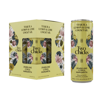 Two Chicks Sparkling Citrus Margarita 4-Pack Cocktail - ForTequilaLovers.com