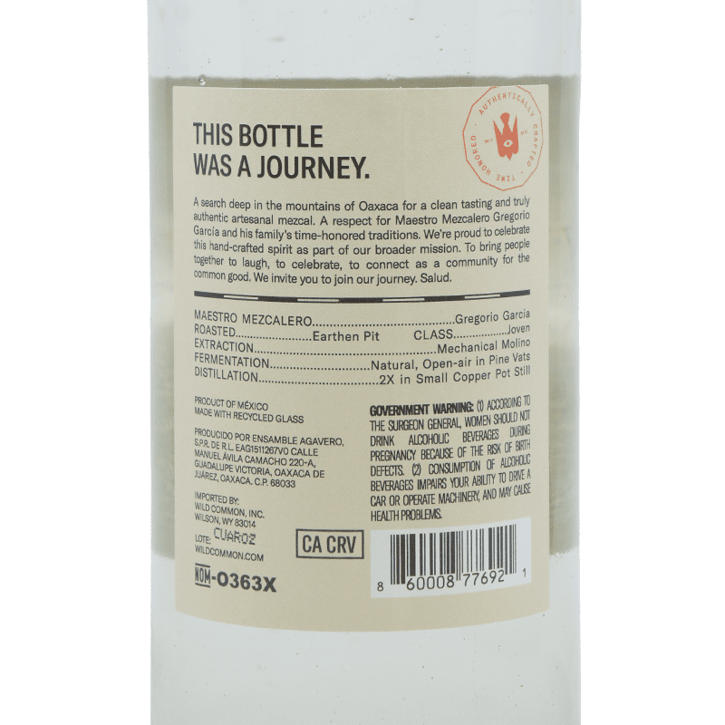 Wild Common Cuishe Mezcal Artesanal - ForTequilaLovers.com