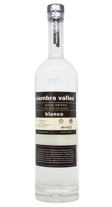 Siembra Valles Tequila Blanco High Proof (750ml)